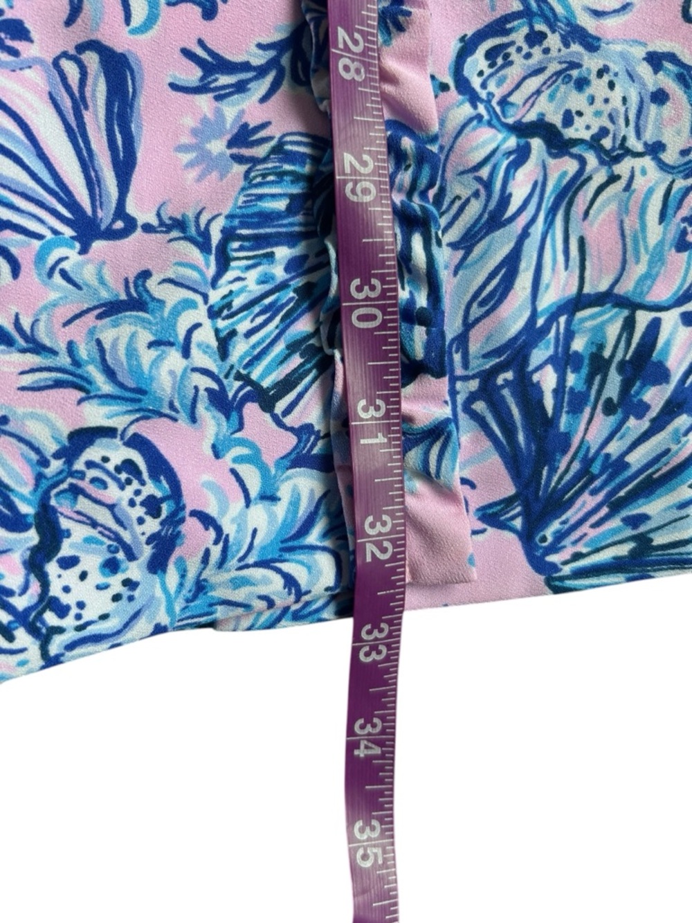 Lilly‎ Pulitzer Zenon Ruffle Romper Magnolia Lilac  Pink & Blue Floral Size 8 - Picture 3 of 10